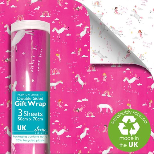 Magical Wishes Double Sided Gift Wrap Sheets