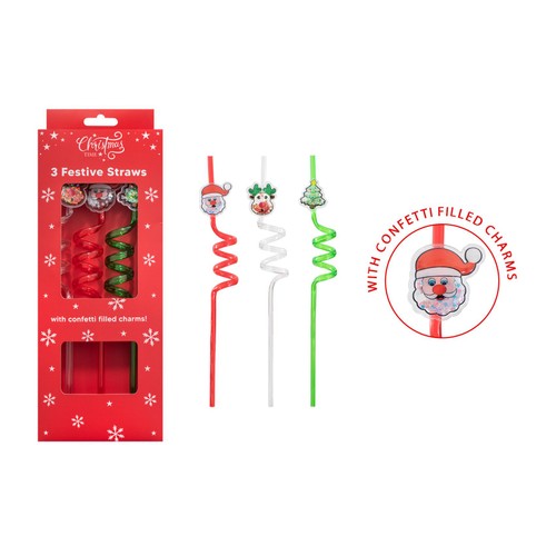 Festive Christmas Straw