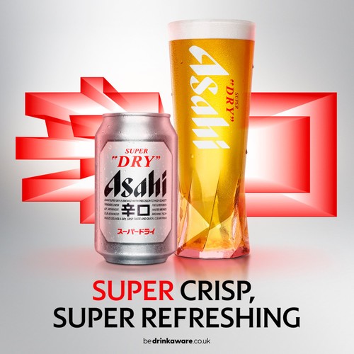 Asahi Super Dry Beer Lager Cans