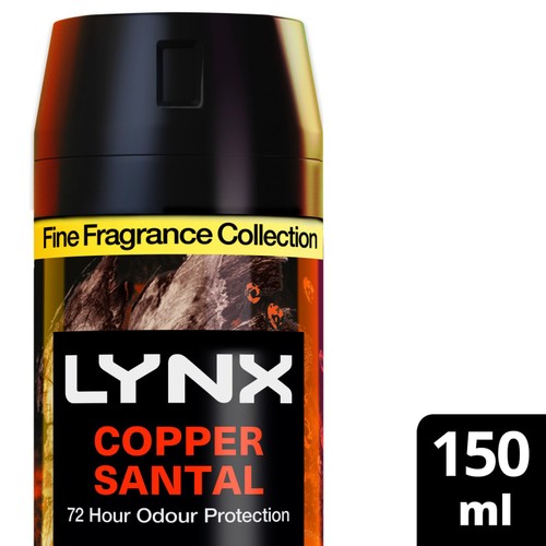 Lynx Fine Fragrance Collection Premium Deodorant Bodyspray Copper Santal
