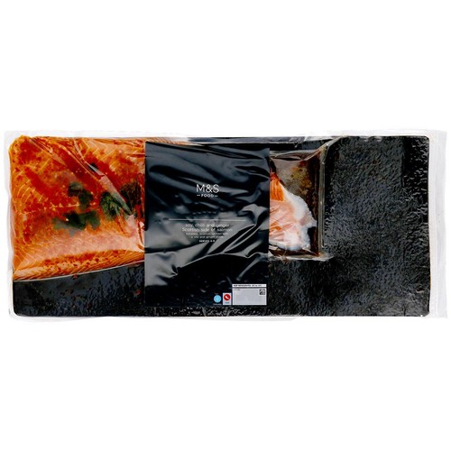  M&S Scottish Salmon Side with a Soy & Ginger Glaze Boneless