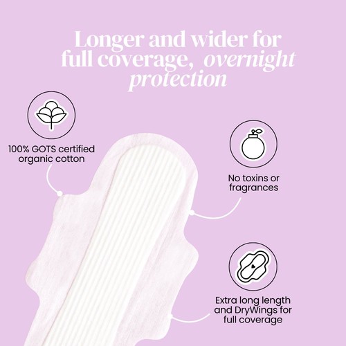 TOTM Organic Cotton Night Pads