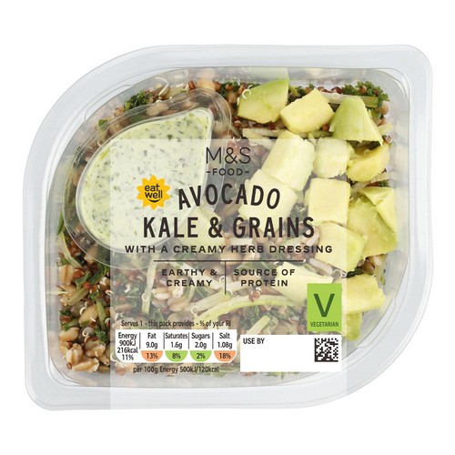 M&S Avocado, Kale & Grains Salad