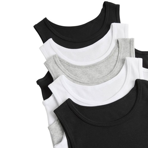 M&S Vests, 7-8 Y, Black Mix