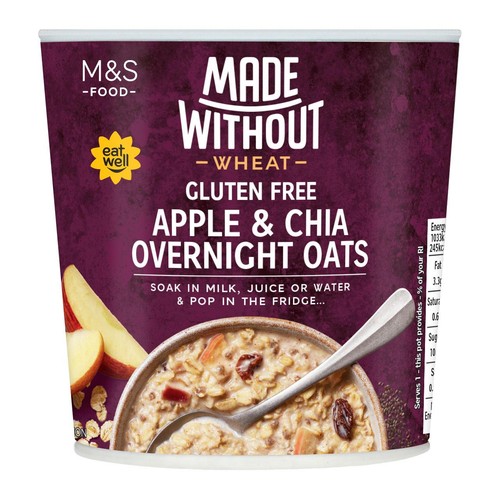 M&S Made Without Wheat Gluten Free Apple & Chia Overnight Oats