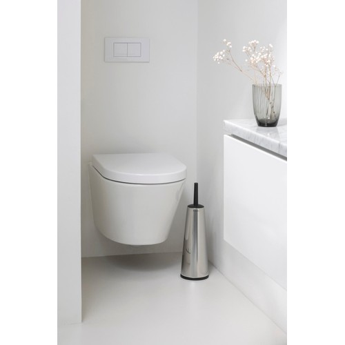 Brabantia ReNew Toilet Brush & Holder, Brilliant Steel