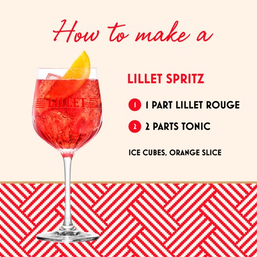 Lillet Rouge Red Wine-Based Aperitif 