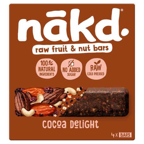 nakd. Cocoa Delight Fruit & Nut Bars Multipack