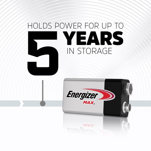 Energizer Max 9V Batteries, Alkaline