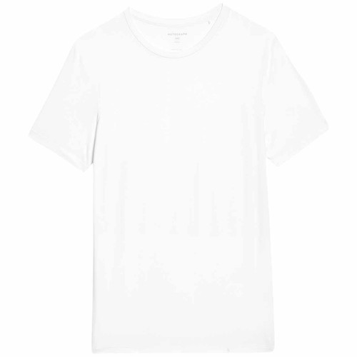 M&S Mens Supima Cotton Blend T-Shirt Vest, XXL, White