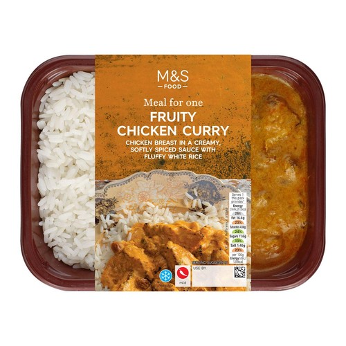 M&S Fruity Chicken Curry with Rice