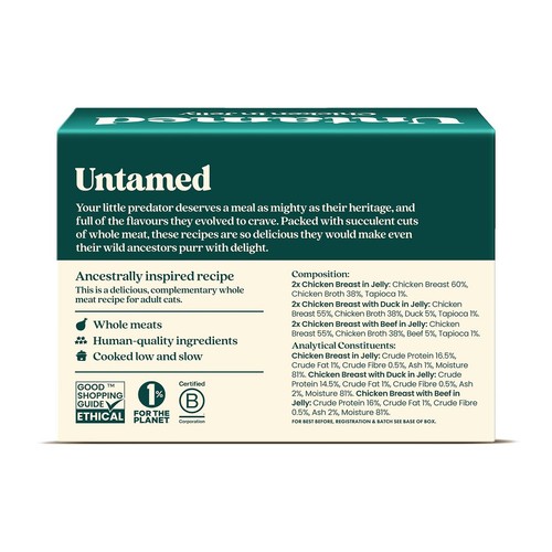 Untamed Chicken Selection Box in Jelly Cat Food