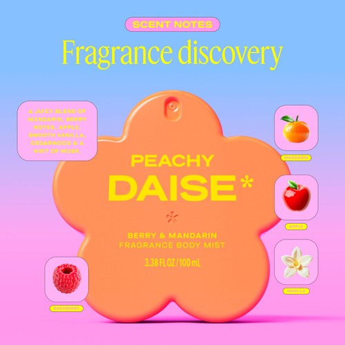 DAISE Peachy Fragrance Body Mist in Berry & Mandarin