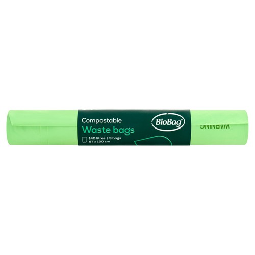 Biobag 140L Compostable Wheelie Bin Liners