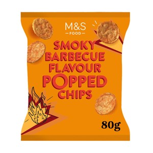 Smoky Barbecue Flavour Popped Potato Chips
