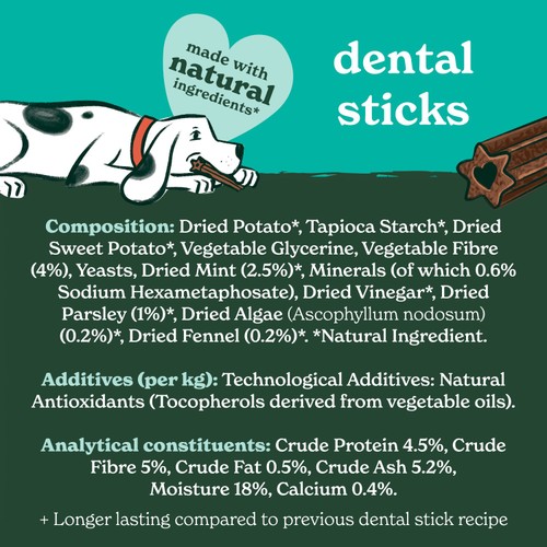Forthglade Natural Grain-Free Plant-Based Dental Sticks