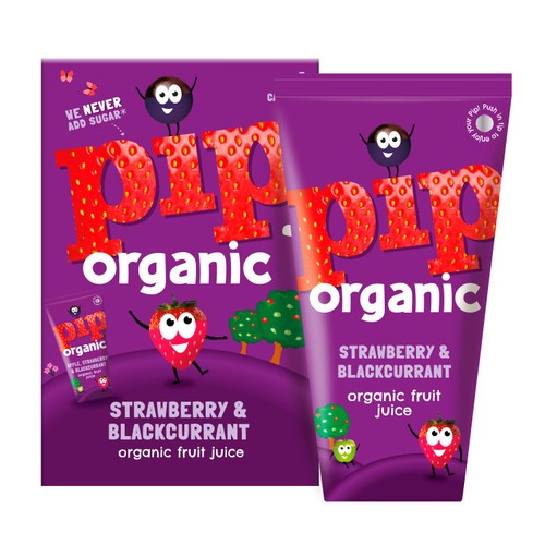 Pip Organic Strawberry & Blackcurrant Juice Cartons