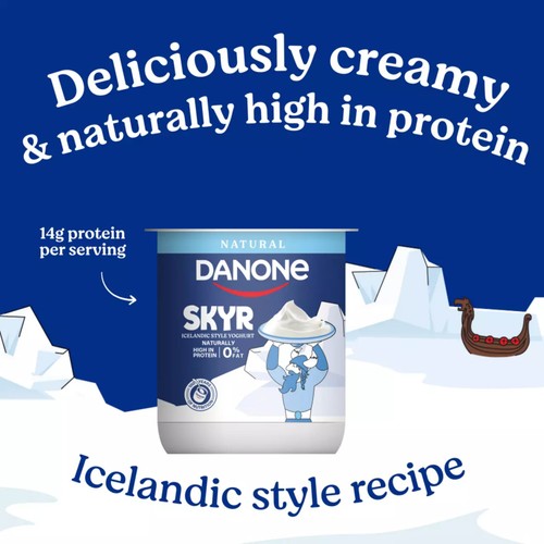 Danone Skyr High Protein 0% Fat Natural Yoghurt