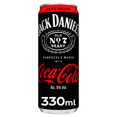 Jack Daniel's and Coca-Cola Zero Sugar