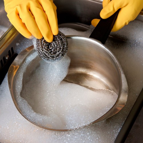 Marigold Scrunchie Stainless Steel Scourers