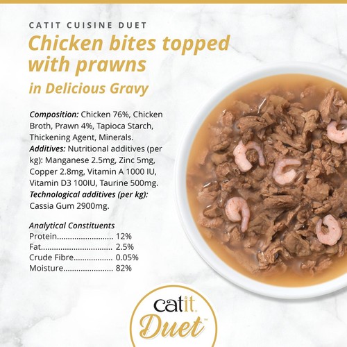 Catit Duet Chicken with Prawns