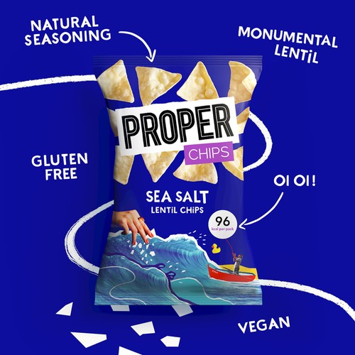 Properchips Sea Salt Lentil Chips