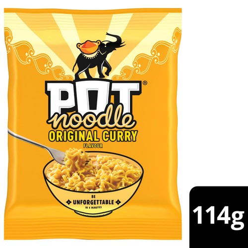 Pot Noodle Original Curry Instant Noodles 114g