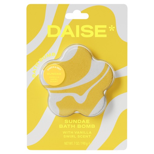 DAISE Soft Serve Bath Bomb in Vanilla Swirl