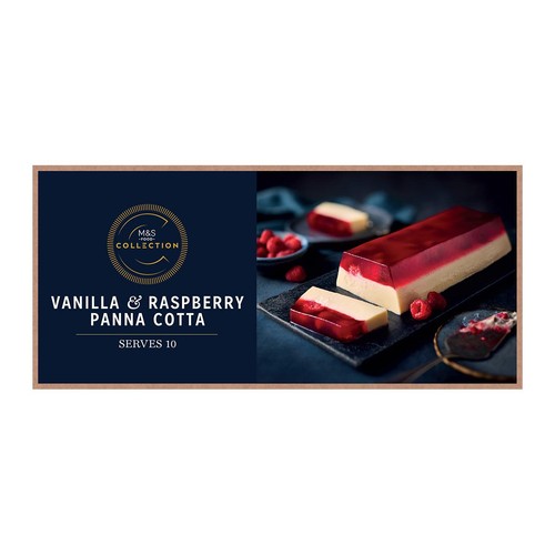 M&S Vanilla & Raspberry Panna Cotta