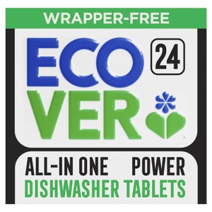 Ecover All-In-One Zero Dishwasher Tablets, 24 Tablets