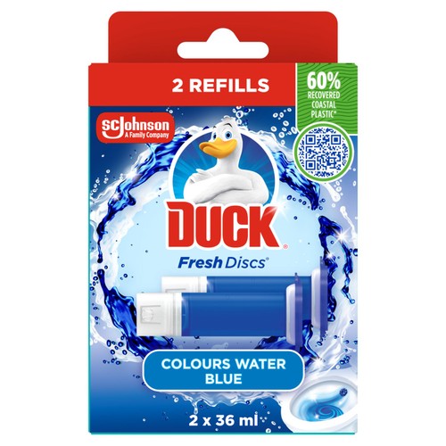 Duck Toilet Fresh Disc Duo Refills Blue