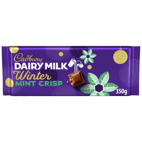 Cadbury Dairy Milk Winter Mint Crisp Chocolate Bar