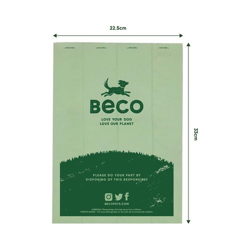 Beco Dog Poop Bags, Mint Scented