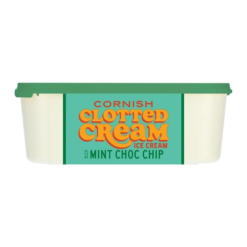 M&S Cornish Clotted Cream Mint Choc Chip Ice Cream