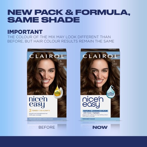 Clairol Nice'n Easy Hair Dye, 5 Medium Brown
