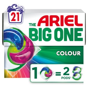 Ariel The Big One Colour Washing Liquid Pods 21 washes