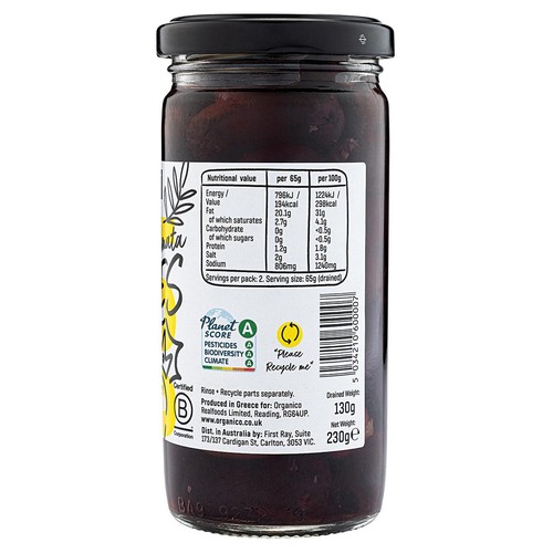 Realfoods Organic Kalamata Pitted Olives