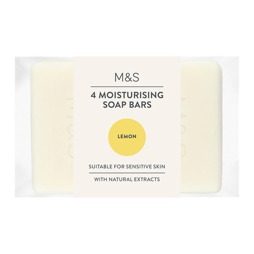 M&S 4 Moisturising Soap Bars