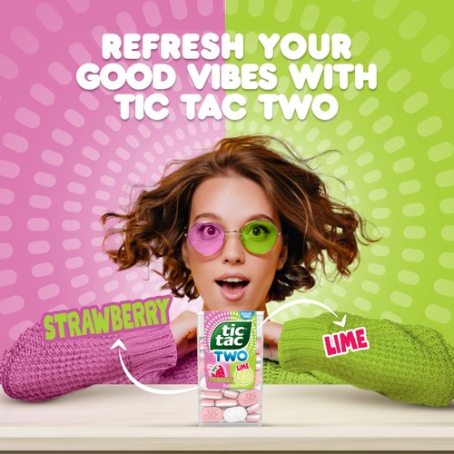 Tic Tac Two Strawberry and Lime