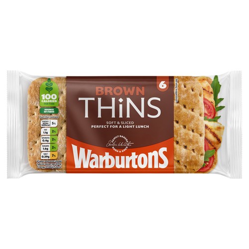 Warburtons Brown Sandwich Thins