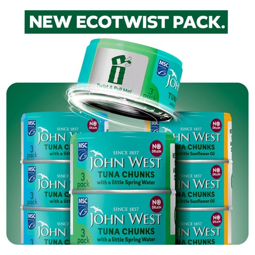 John West No Drain Tuna Chunks with a Little Spring Water MSC