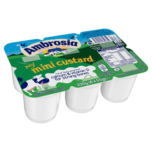 Ambrosia Mini Custard Dessert Snack Pots