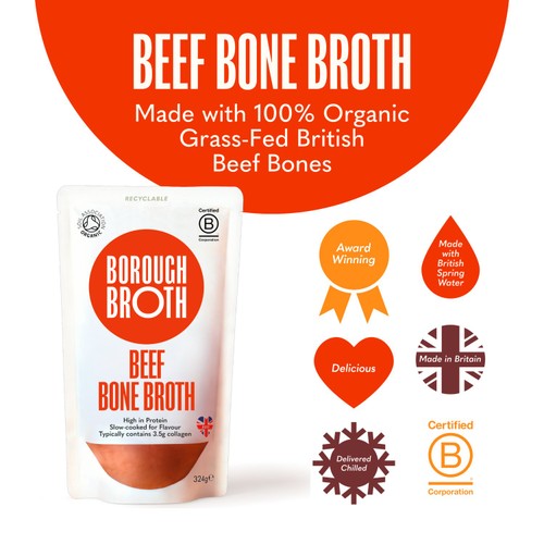 Borough Broth Grass-Fed Organic Beef Bone Broth