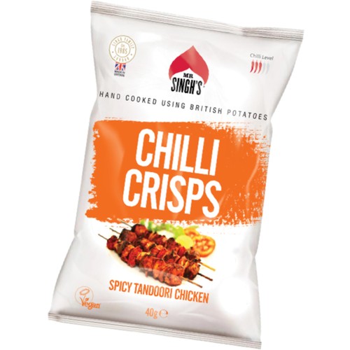 Mr. Singh's Hand Cooked Spicy Tandoori Chicken Luxury Crisps