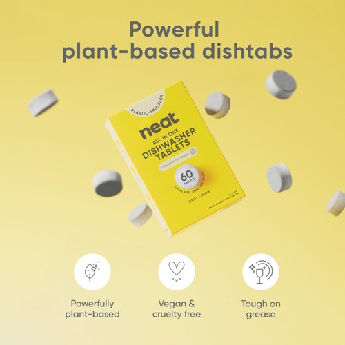 Neat All in One Dishwasher Tablets Zingy Lemon