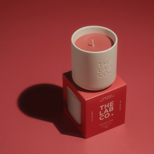 The Lab Co. Energising Ceramic Boxed Candle