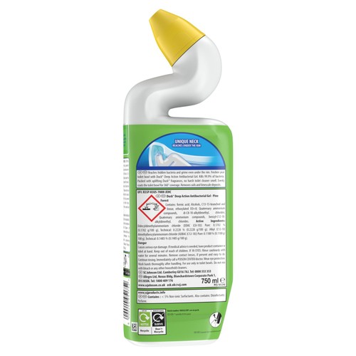 Duck Deep Action Gel Toilet Liquid Cleaner Pine
