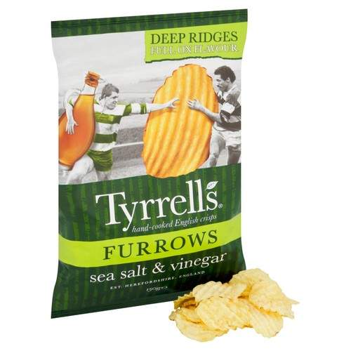 Tyrrells Furrows Sea Salt & Vinegar Sharing Crisps
