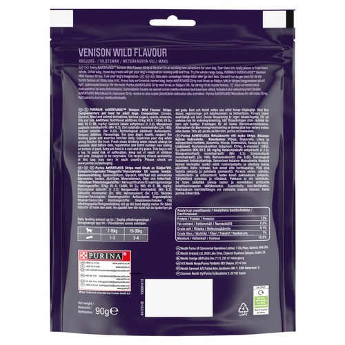 Adventuros Strips Venison Dog Treats