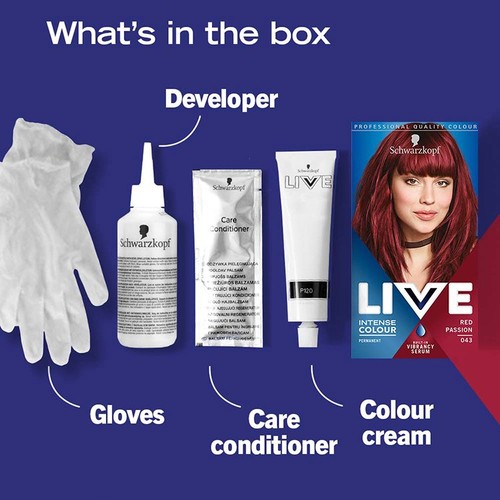 Schwarzkopf Live Red Passion 43 Permanent Hair Dye